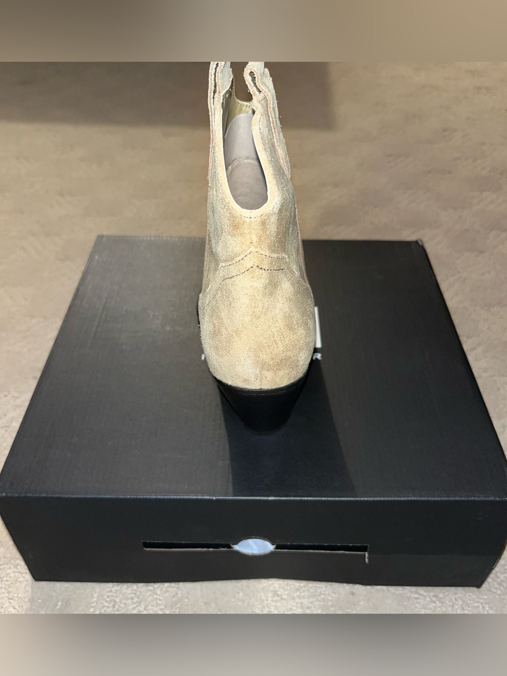 Marc Fisher LTD Marlie Western Ankle Boots Tan Medium Natural 101 Women’s 8.5 - Picture 11 of 16
